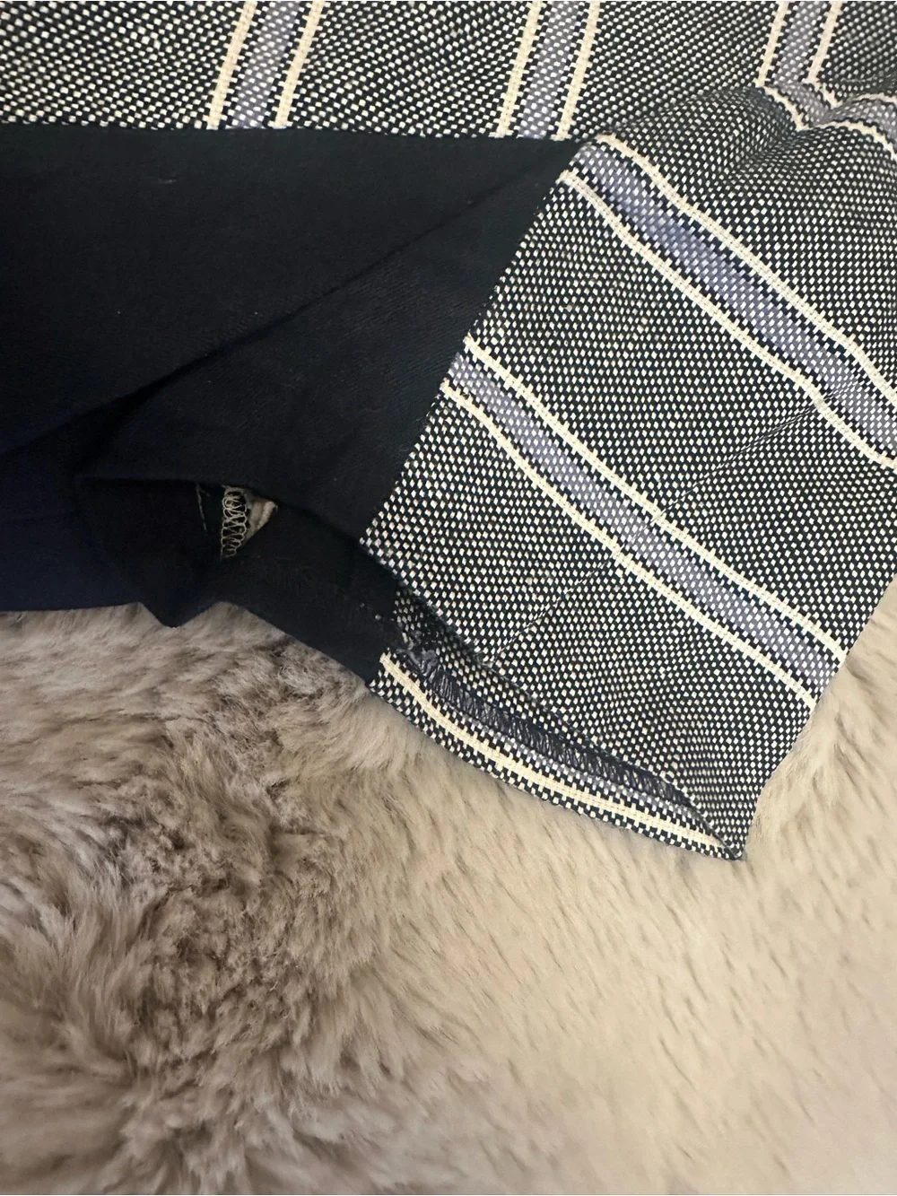 J. Crew Chevron Panel Sheath Dress in Navy and Gray, Size 4